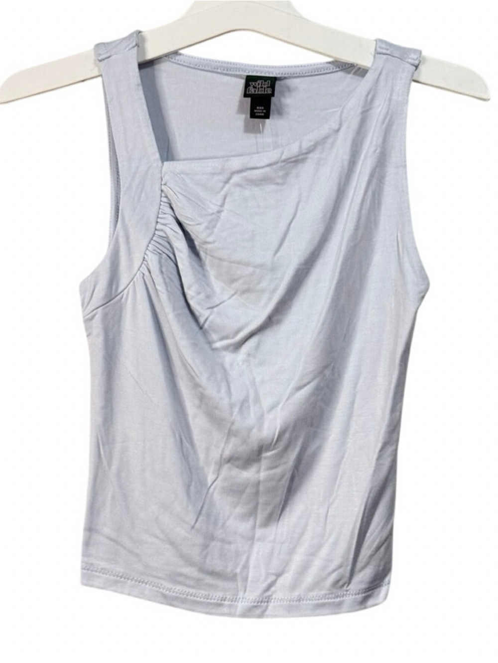 wild fable Light Blue Ruched Front Tank Top